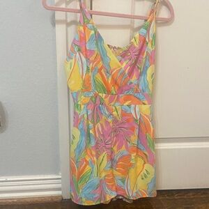Colorful Floral Sleeveless Dress